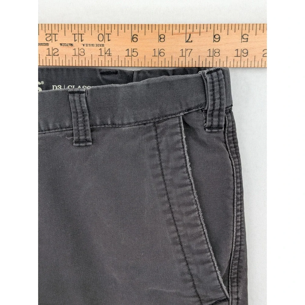 Dockers D3 Classic Fit Cargo Pants Mens 38x29 Gray Elastic Waist Utility